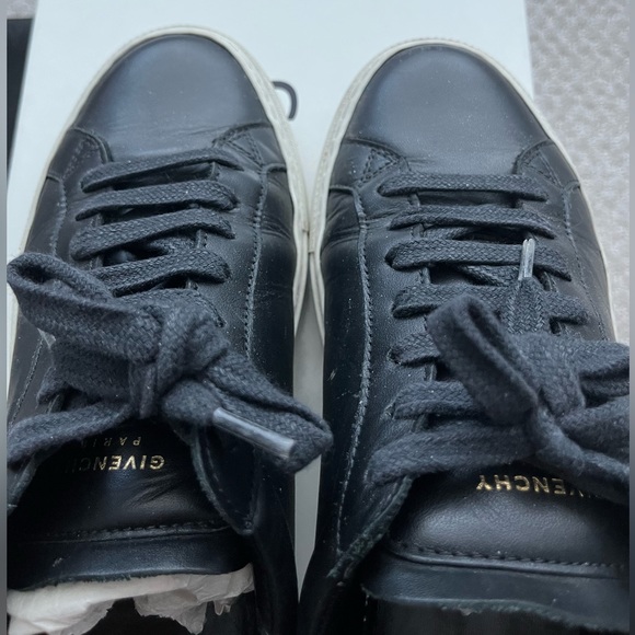 Givenchy Black Leather Sneakers - Picture 2 of 9